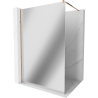 Mexen Kioto paroi de douche Walk-in 110 x 200 cm, miroir 8 mm, or rose - 800-110-101-60-50