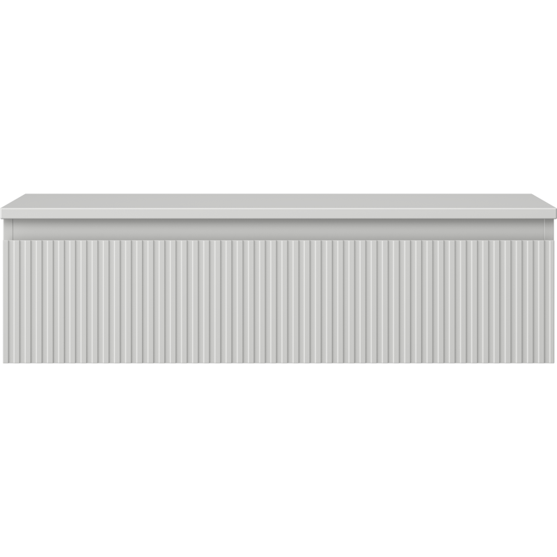 Mexen Rivel 90 cm allaslaatikko kylpyhuoneeseen, 1 laatikko, uritettu, harmaa matta - 91A20-09023-1-BFC62