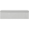 Mexen Rivel Badezimmerschrank unter Waschbecken 90 cm mit Arbeitsplatte, 1 Schublade, gerillt, grau matt - 91A20-09023-1-BFC62