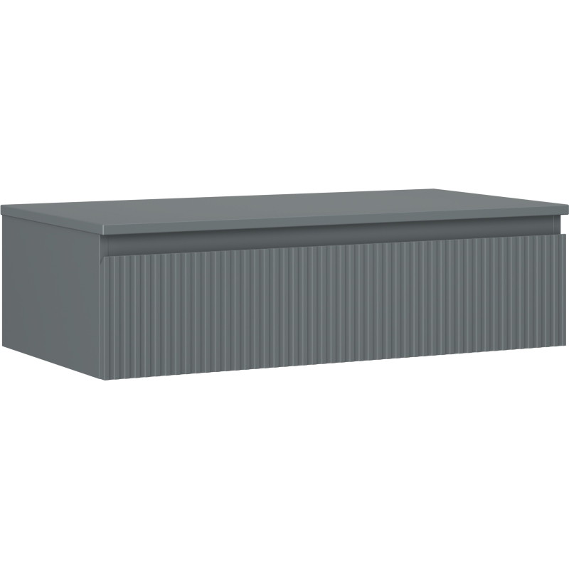 Mexen Rivel vannitoakapp kraanikausi alune 90 cm lauaplaadiga, 1 sahtel, sooniline, grafiit matt - 91A20-09023-1-BFC66