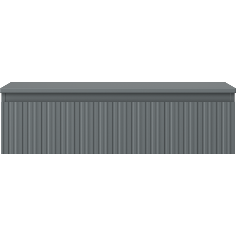 Mexen Rivel armadietto da bagno 90 cm con piano, 1 cassetto, scanalato, grafite opaco - 91A20-09023-1-BFC66