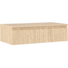 Mexen Rivel vannitoamööbli kapp 90 cm lauaplaadiga, 1 sahtel, rihveldatud, tamm - 91A20-09023-1-BFC81
