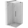 Mexen Rox L douchecabine schuifdeur 90 x 90 cm, transparant, gun metal - 8C2L-090-090-95-00