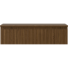 Mexen Rivel meuble de salle de bain sous-vasque 90 cm avec plateau, 1 tiroir, nervuré, noyer - 91A20-09023-1-BFC86