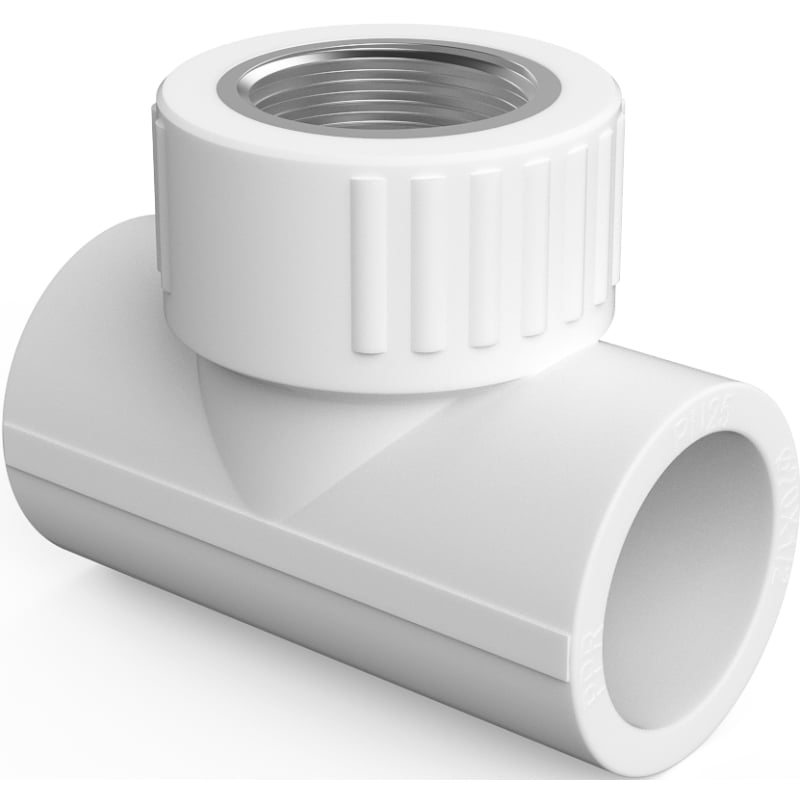 Mexen PPR raccordo a T saldato per tubi 32 x 3/4 F x 32 - W97332-3234F20-00