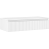 Mexen Rivel meuble de salle de bains sous lavabo 100 cm avec plateau, 1 tiroir, rainuré, blanc mat - 91A20-10023-1-BFC01