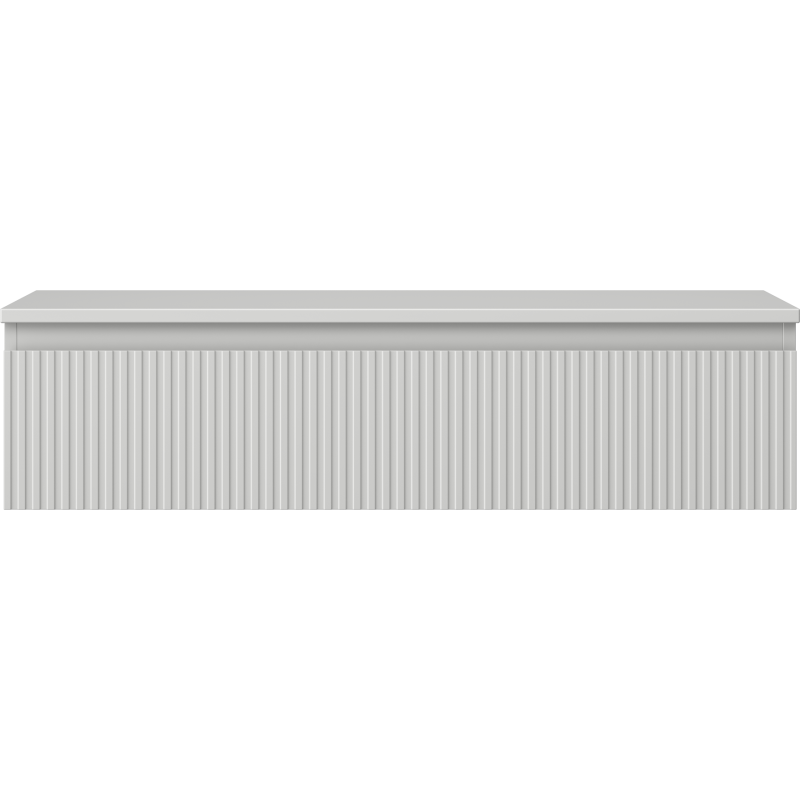 Mexen Rivel mueble de baño bajo lavabo 100 cm con encimera, 1 cajón, ranurado, gris mate - 91A20-10023-1-BFC62