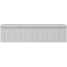 Mexen Rivel Badezimmerunterschrank 100 cm mit Arbeitsplatte, 1 Schublade, geriffelt, grau matt - 91A20-10023-1-BFC62