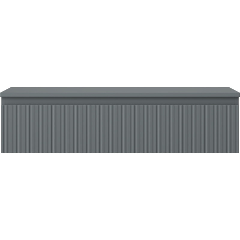 Mexen Rivel armario de baño bajo 100 cm con encimera, 1 cajón, ranurado, grafito mate - 91A20-10023-1-BFC66