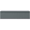 Mexen Rivel Badezimmer-Unterschrank 100 cm mit Arbeitsplatte, 1 Schublade, geriffelt, Graphit-Matt - 91A20-10023-1-BFC66