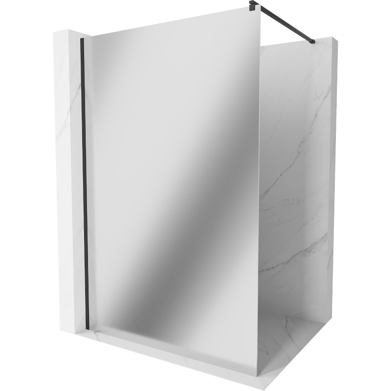 Mexen Kioto dušisein Walk-in 120 x 200 cm, peegel 8 mm, must - 800-120-101-70-50