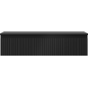 Mexen Rivel Badezimmerschrank 100 cm mit Waschtischplatte, 1 Schublade, geriffelt, schwarz matt - 91A20-10023-1-BFC71