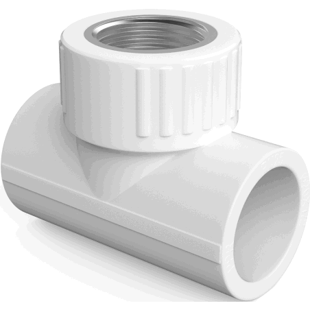 Mexen PPR Schweiß-T-Stück für PPR-Rohre 63 x 2 IG x 20 - W97332-6320F20-00