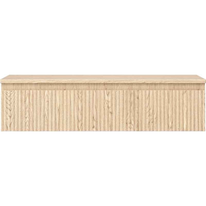 Mexen Rivel badmeubel onder de wastafel 100 cm met blad, 1 lade, groef , eik - 91A20-10023-1-BFC81