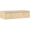 Mexen Rivel vannitoakapp valamu all 100 cm koos tööpinnaga, 1 sahtel, sooneline, tamm - 91A20-10023-1-BFC81