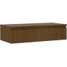 Mexen Rivel 100 cm Waschtischunterschrank mit Platte, 1 Schublade, gerillt, Nussbaum - 91A20-10023-1-BFC86