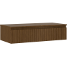Mexen Rivel mobiletto da bagno sotto-lavabo 100 cm con piano, 1 cassetto, scanalato, noce - 91A20-10023-1-BFC86