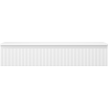 Mexen Rivel Badezimmerschrank für Waschtisch 120 cm mit Arbeitsplatte, 1 Schublade, geriffelt, weiß matt - 91A20-12023-1-BFC01