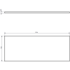 Mexen Rivel Badezimmerschrank für Waschtisch 120 cm mit Arbeitsplatte, 1 Schublade, geriffelt, weiß matt - 91A20-12023-1-BFC01