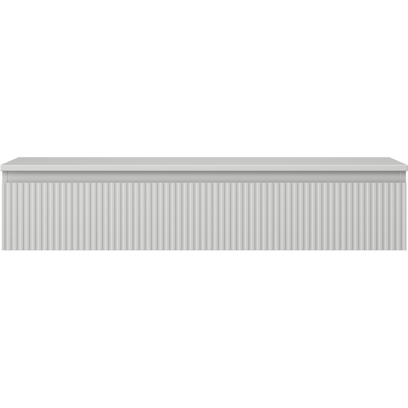 Mexen Rivel kylpyhuonekaappi pesualtaan alle 120 cm työpöydällä, 1 laatikko, uurrettu, harmaa matta - 91A20-12023-1-BFC62