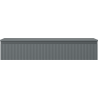 Mexen Rivel Badezimmerschrank 120 cm mit Waschtischplatte, 1 Schublade, gerillt, Graphit matt - 91A20-12023-1-BFC66