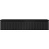 Mexen Rivel Badezimmer-Unterschrank 120 cm mit Arbeitsplatte, 1 Schublade, gerillt, schwarz matt - 91A20-12023-1-BFC71