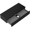 Mexen Rivel mobile bagno sottolavabo 120 cm con piano, 1 cassetto, scanalato, nero opaco - 91A20-12023-1-BFC71