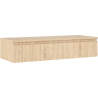 Mexen Rivel szafka łazienkowa podumywalkowa 120 cm z blatem, 1 szuflada, ryflowana , dąb - 91A20-12023-1-BFC81