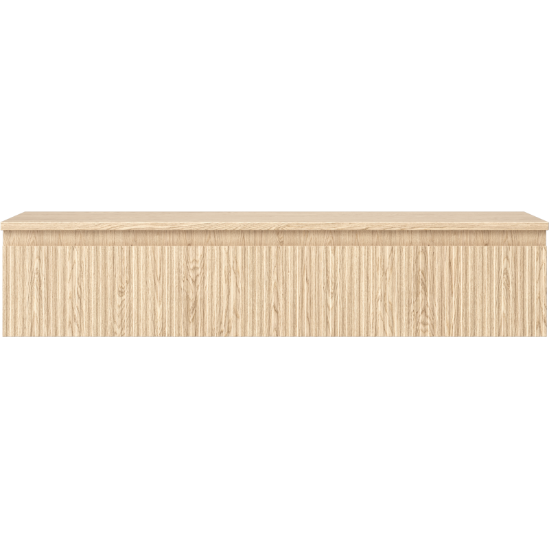 Mexen Rivel armário de casa de banho de 120 cm com tampo, 1 gaveta, ranhurado, carvalho - 91A20-12023-1-BFC81