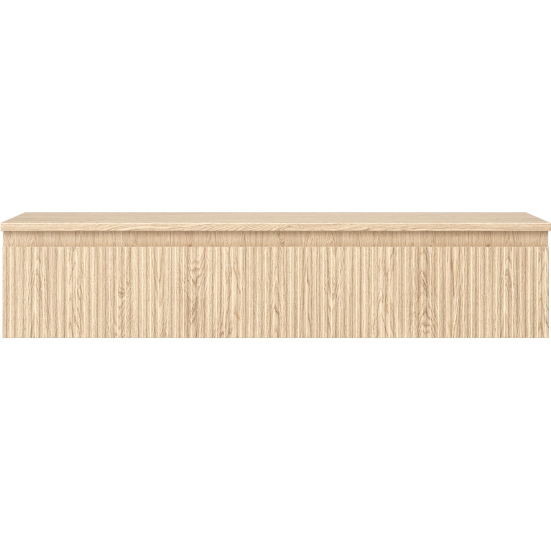 Mexen Rivel vannitoakapp valamu jaoks, 120 cm, tööpinnaga, 1 sahtel, sooneline, tamm - 91A20-12023-1-BFC81