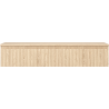 Mexen Rivel Badezimmerunterschrank 120 cm mit Arbeitsplatte, 1 Schublade, gerillt, Eiche - 91A20-12023-1-BFC81