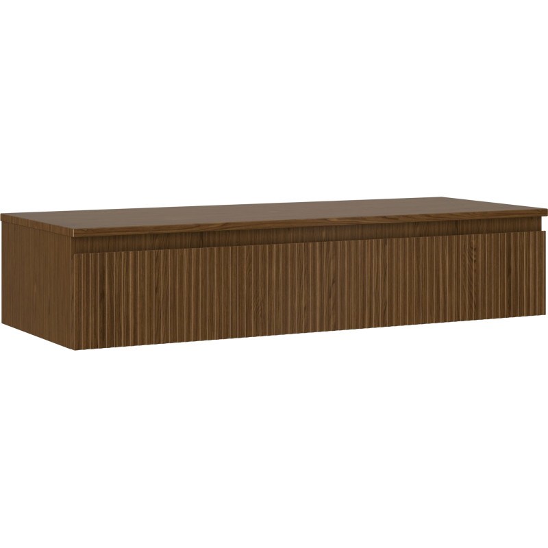 Mexen Rivel vannitoakapp kraanikausi alusega 120 cm, 1 sahtel, soonikkoes, pähkel - 91A20-12023-1-BFC86