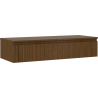 Mexen Rivel Badezimmerschrank 120 cm mit Arbeitsplatte, 1 Schublade, geriffelt, Nussbaum - 91A20-12023-1-BFC86