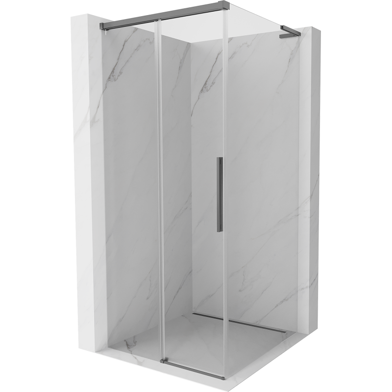 Mexen Rox L kabina prysznicowa rozsuwana 120 x 120 cm, transparent, gun metal - 8C2L-120-120-95-00
