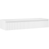 Mexen Rivel meuble sous-lavabo 140 cm avec plateau, 1 tiroir, rainuré, blanc mat - 91A20-14023-1-BFC01