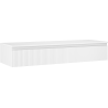 Mexen Rivel szafka łazienkowa podumywalkowa 140 cm z blatem, 1 szuflada, ryflowana , biała mat - 91A20-14023-1-BFC01