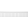 Mexen Rivel 140 cm Waschbeckenunterschrank mit Arbeitsplatte, 1 Schublade, geriffelt, weiß matt - 91A20-14023-1-BFC01
