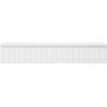 Mexen Rivel szafka łazienkowa podumywalkowa 140 cm z blatem, 1 szuflada, ryflowana , biała mat - 91A20-14023-1-BFC01