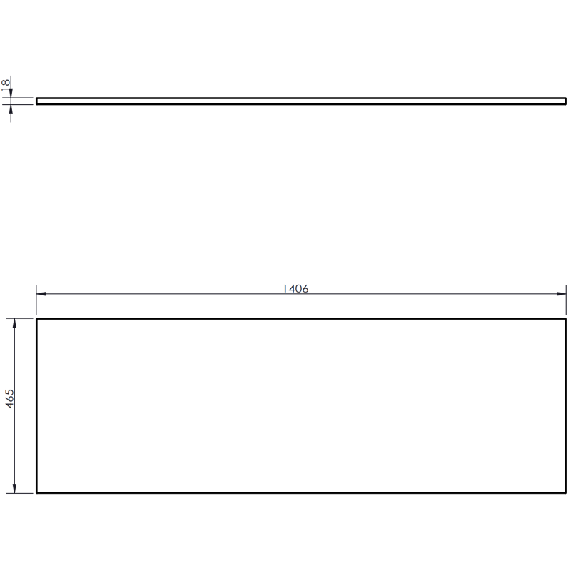 Mexen Rivel gabinete de baño para lavabo 140 cm con encimera, 1 cajón, ranurado, blanco mate - 91A20-14023-1-BFC01