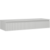 Mexen Rivel Badezimmer-Unterschrank 140 cm mit Arbeitsplatte, 1 Schublade, geriffelt, grau matt - 91A20-14023-1-BFC62