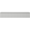 Mexen Rivel Badezimmer-Unterschrank 140 cm mit Arbeitsplatte, 1 Schublade, geriffelt, grau matt - 91A20-14023-1-BFC62