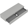 Mexen Rivel Badezimmer-Unterschrank 140 cm mit Arbeitsplatte, 1 Schublade, geriffelt, grau matt - 91A20-14023-1-BFC62