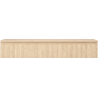 Mexen Rivel Badezimmerunterschrank 140 cm mit Arbeitsplatte, 1 Schublade, geriffelt, Eiche - 91A20-14023-1-BFC81
