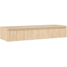Mexen Rivel vannas istabas skapītis zem izlietnes 140 cm ar virsmu, 1 atvilktne, rievots, ozols - 91A20-14023-1-BFC81