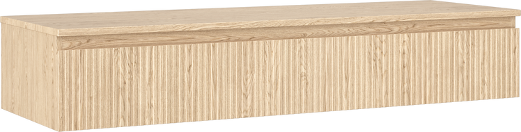 Mexen Rivel Buedzëmmerënn ënner Uewen 140 cm mat Aarbechtsplack, 1 Schëllers, rifeléierten, Eech - 91A20-14023-1-BFC81