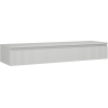 Mexen Rivel Badezimmerschrank für Waschbecken 160 cm mit Platte, 1 Schublade, geriffelt, grau matt - 91A20-16023-1-BFC62