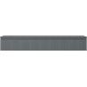 Mexen Rivel badkamerkastje onder de wastafel 160 cm met blad, 1 lade, geribbeld, mat grafiet - 91A20-16023-1-BFC66