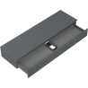 Mexen Rivel Badezimmerschrank 160 cm mit Arbeitsplatte, 1 Schublade, geriffelt, Graphit matt - 91A20-16023-1-BFC66