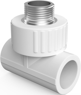 Mexen PPR tê de soldar para tubos 50 x 6/4 GZ x 20 - W97333-5064M20-00