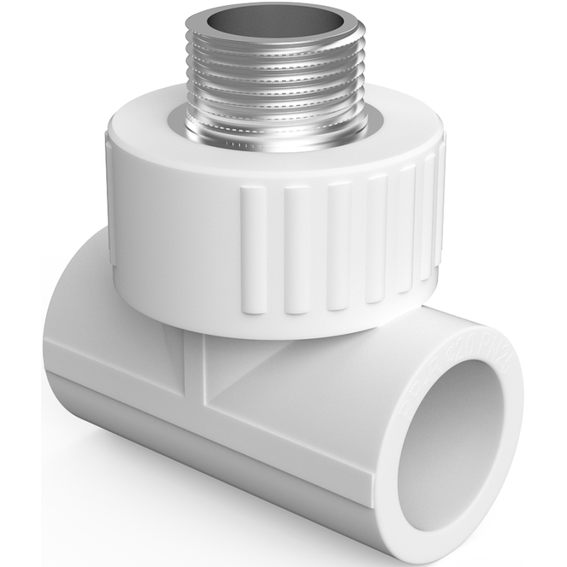 Mexen PPR verschweißtes T-Stück für PPR Rohre 63 x 2 GZ x 20 - W97333-6320M20-00